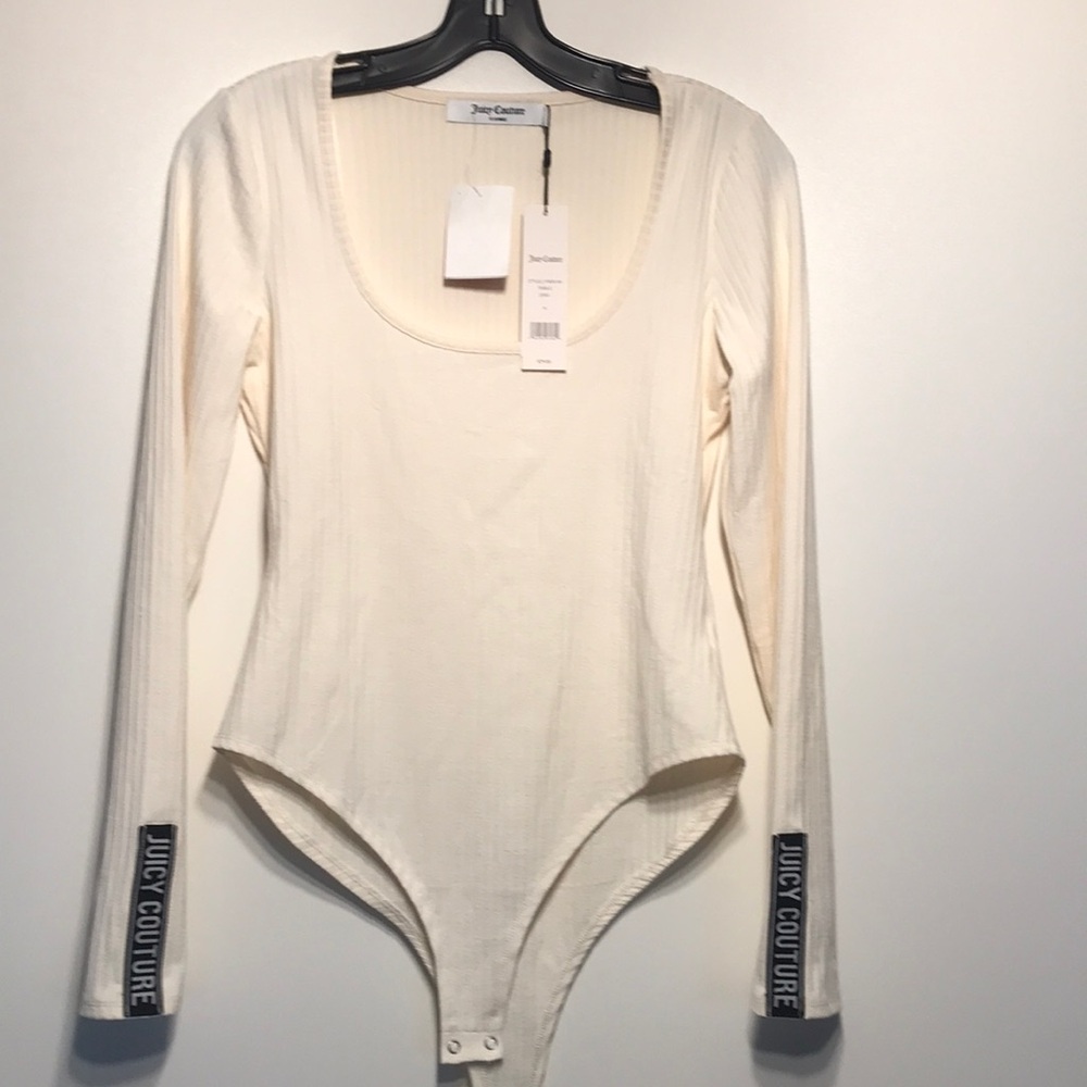 Juicy Couture Off-White Long Sleeve Bodysuit